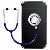 Stethoscope With Mobile Phone