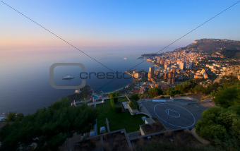 Monte Carlo, Monaco at sunrise 