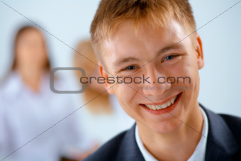 Smiling business man