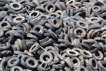 Heap of old Tires