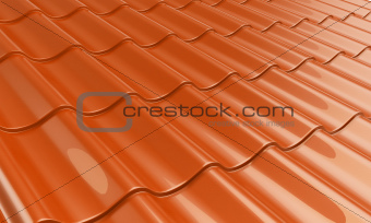 metal tile orange
