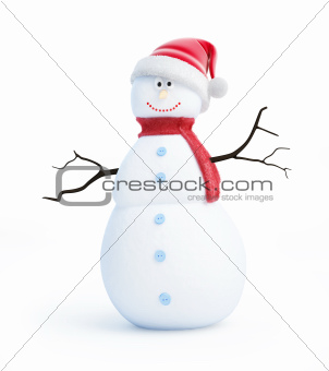 snow men santa hat