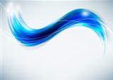 Abstract blue waves