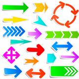 Colorful arrow stickers