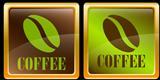 Coffee bean icons