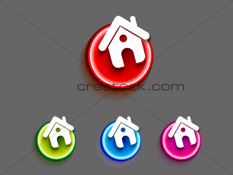 abstract home button