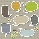 Collection of cute speech bubbles