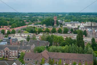 view over a dutch town