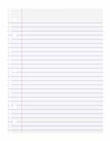 Isolated notebook paper