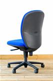 modern blue office chair
