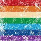 Gay rights retro flag
