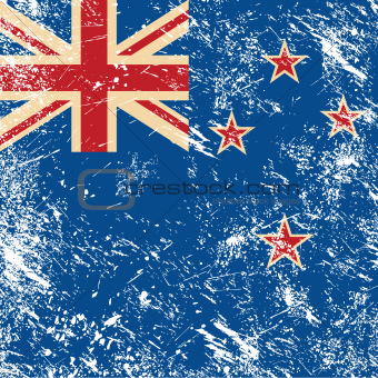 New Zealand retro flag