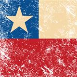 Chile retro flag