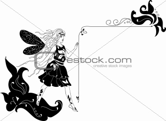 Fairy Silhouette Corner