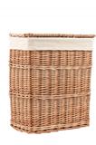 laundry basket made of rattan