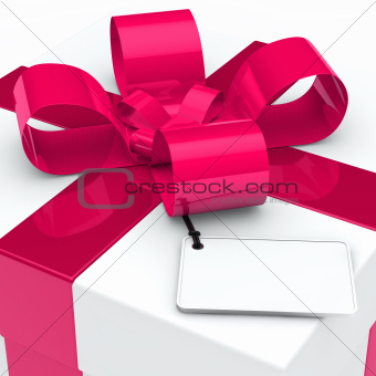gift box pink ribbon