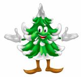 Christmas tree mascot character 