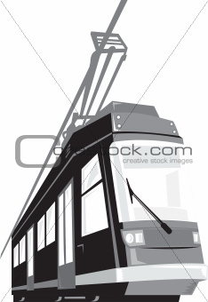 Modern Streetcar Tram Train