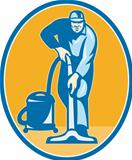 Cleaner Janitor Worker Vacuum Cleaning