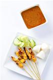 Delicious Asian Cuisine Chicken Satay