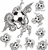 Soccer balls with embellishments