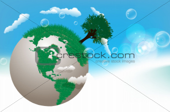 Vector Earth Globe