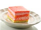 strawberry flavored layer cake