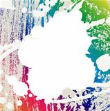 Abstract blots coloful creative background.