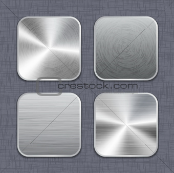Brushed metal app icon templates 2