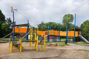 Playground for children in public park