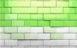 Brick wall cubes background