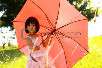 girl holding an Umbrella
