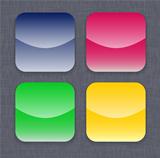 Glossy colorful app icon templates