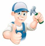 Thumbs up carpenter or builder
