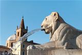Statue of a Lion in Rome