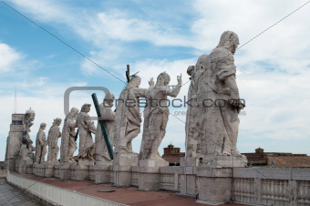 Statues of Jesus and Apostles