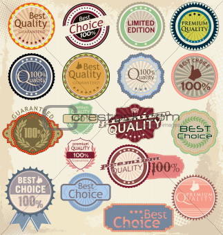Retro Label Banner Collection