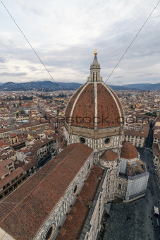 view of the cathedral of Florence