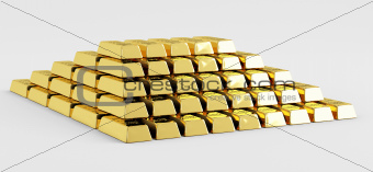 Pyramid of gold bars