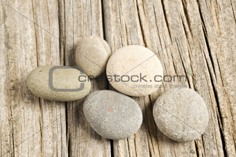 Stone and wooden background