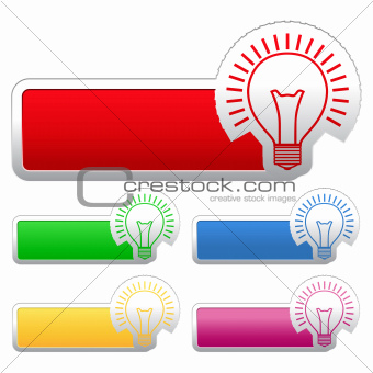 Stickers with Bulb