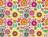 Decorative colorful funny seamless pattern