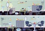 Beauty salon  banner furniture and appliances 