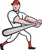 Baseball Player Batting Cartoon
