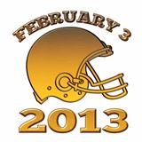 golden american football helmet ball 2013
