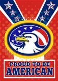 American Proud Eagle Independence Day Poster Greeting Card
