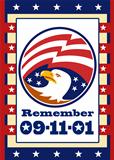 American Eagle Patriot Day 911  Poster Greeting Card
