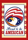 American Proud Eagle Independence Day Poster Greeting Card
