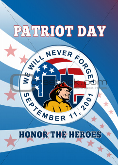 American Patriot Day Remember 911  Poster Greeting Card
