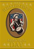 American Patriot Memorial Day Poster Greeting Card
